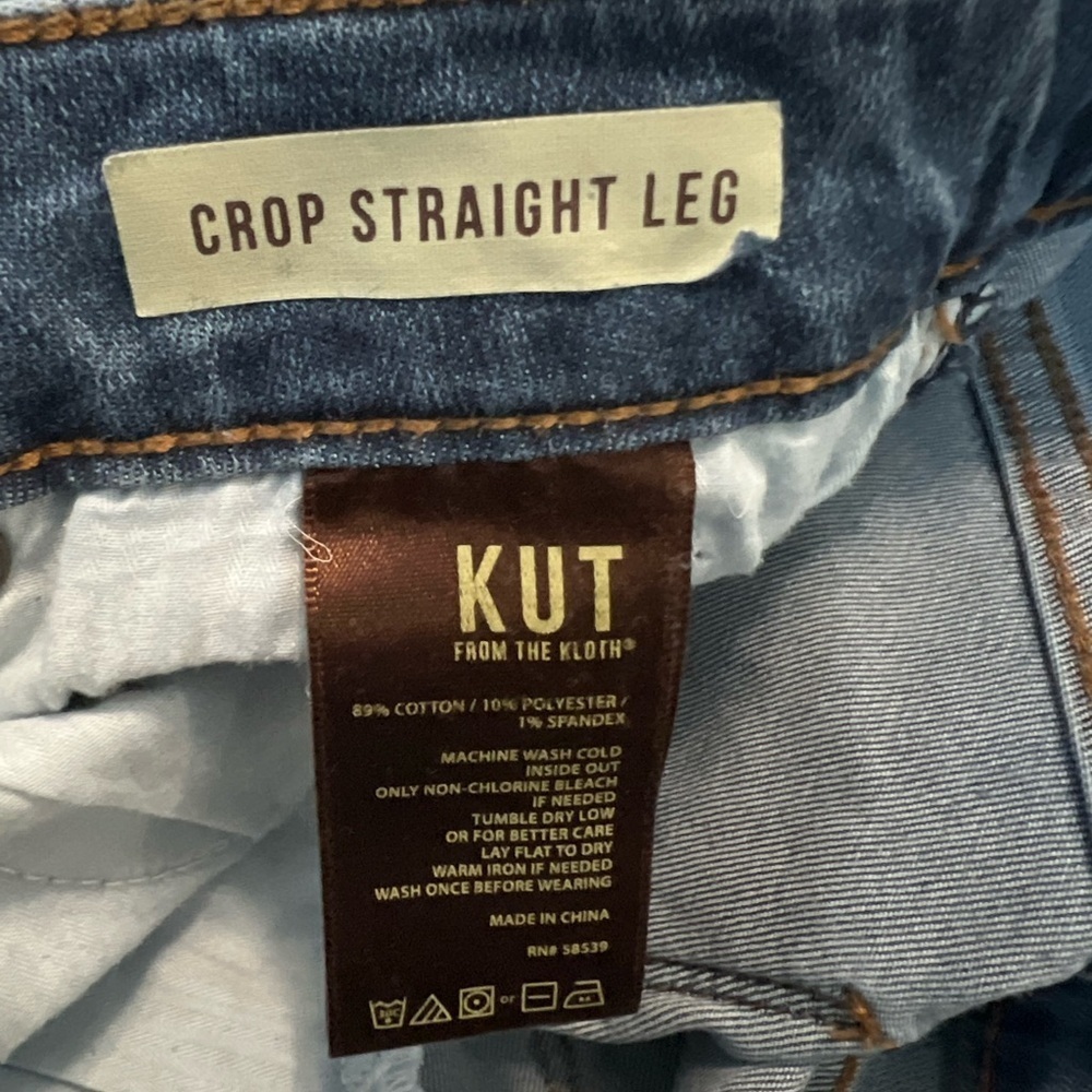 Kut from the Kloth Blue Straight Leg Jeans - Picture 7 of 11